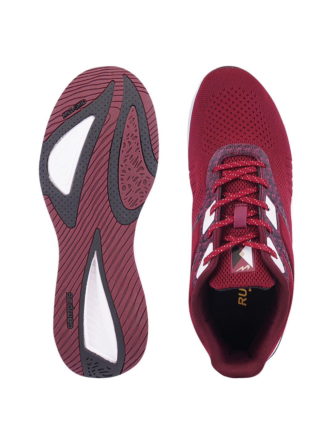 CAMP JEAL Wine Men's Running Shoes - Image 4