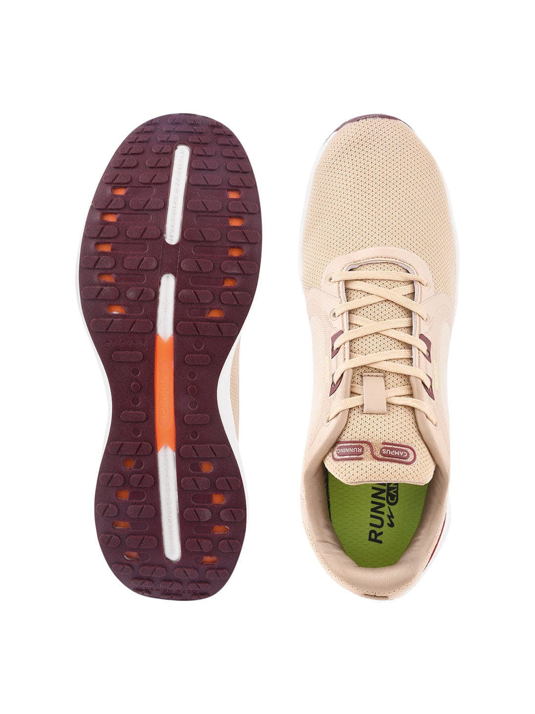 CAMP-JUBLIEE Beige Men's Running Shoes - Image 4