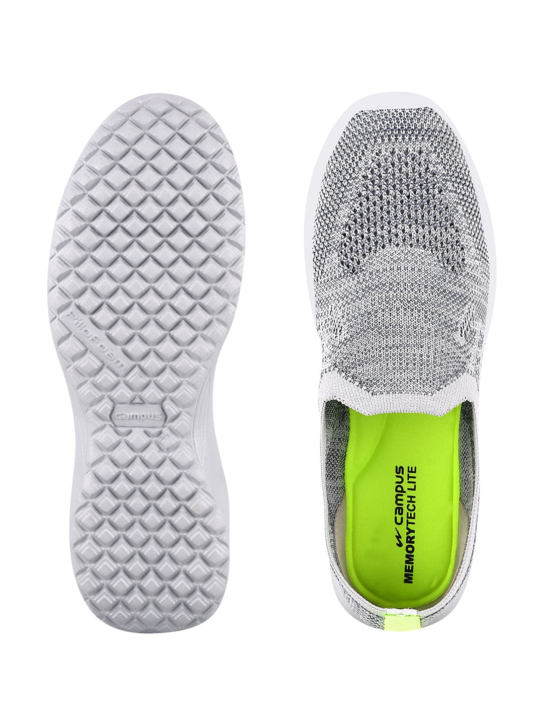 CAMP-KITE Grey Women's Slip-ons - Image 5