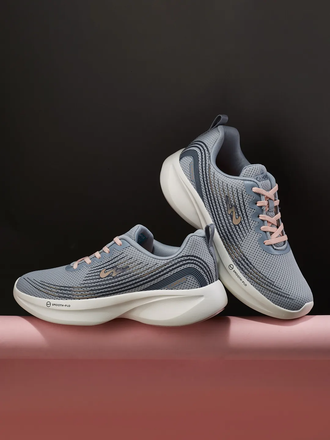 CAMP-LEX Grey Women's Sneakers - Image 9