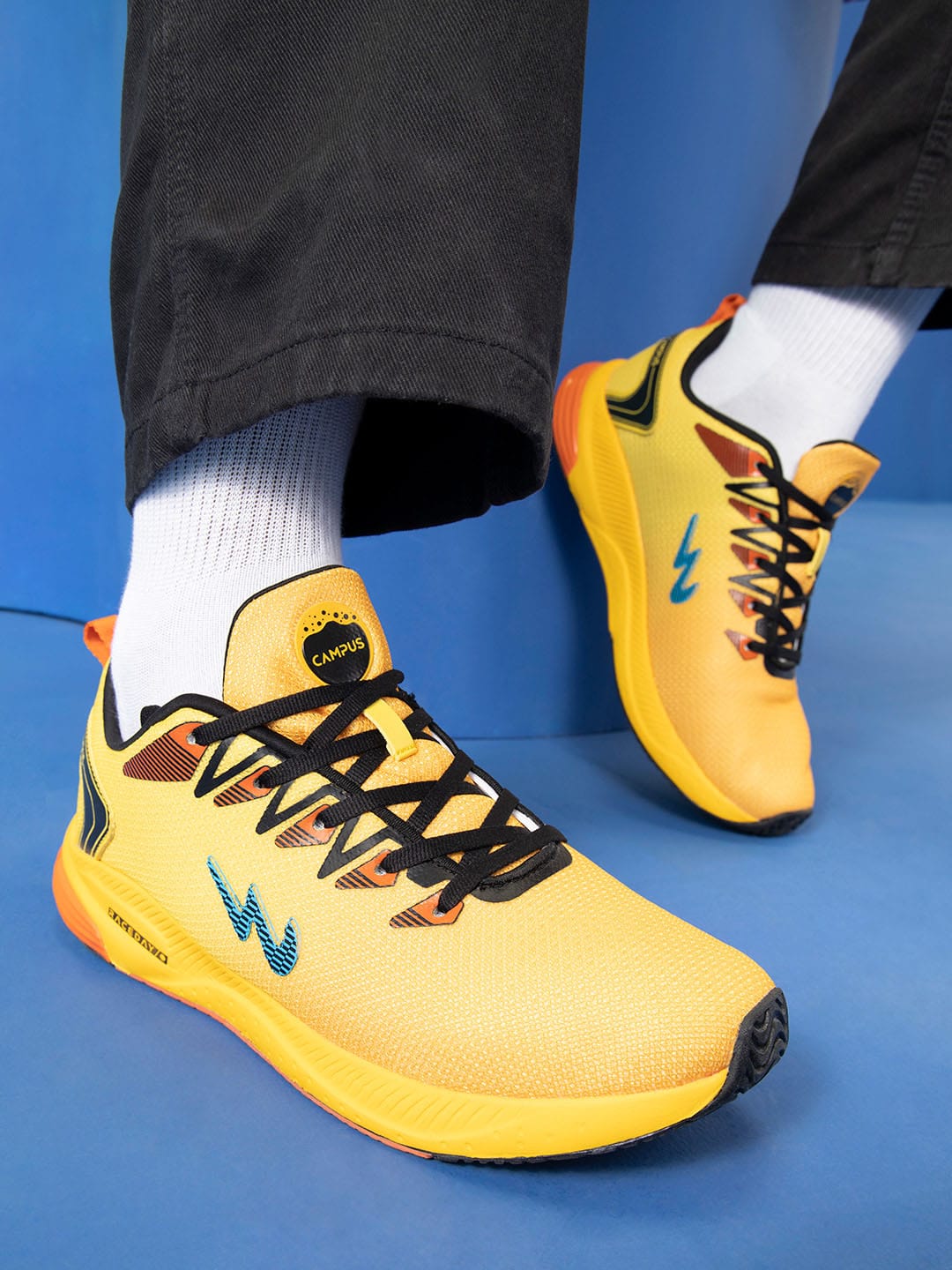 CAMP MARLON Yellow Men's Running Shoes - Image 5