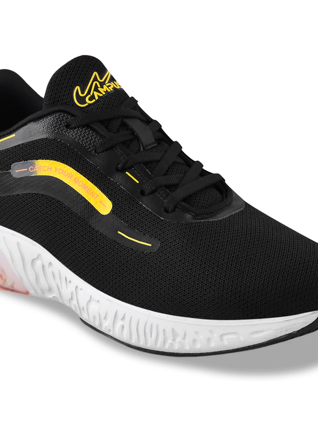 CAMP OPTIMA Black Men's Running Shoes - Image 4