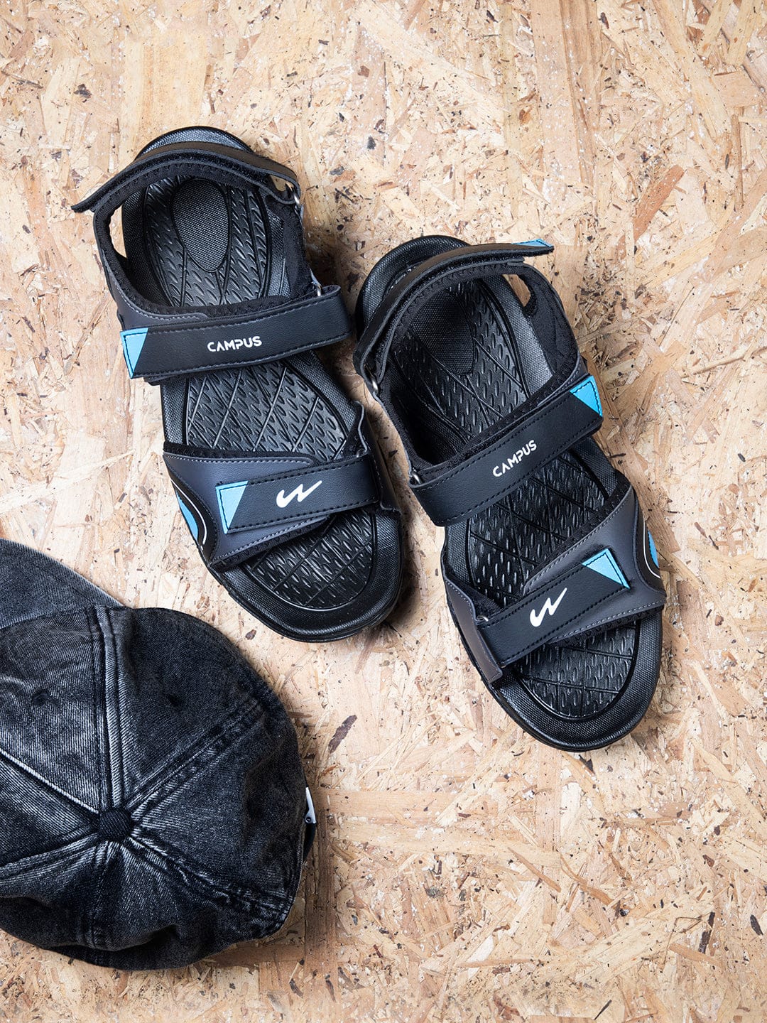 CAMP PASHTO Black Men's Sandals - Image 4