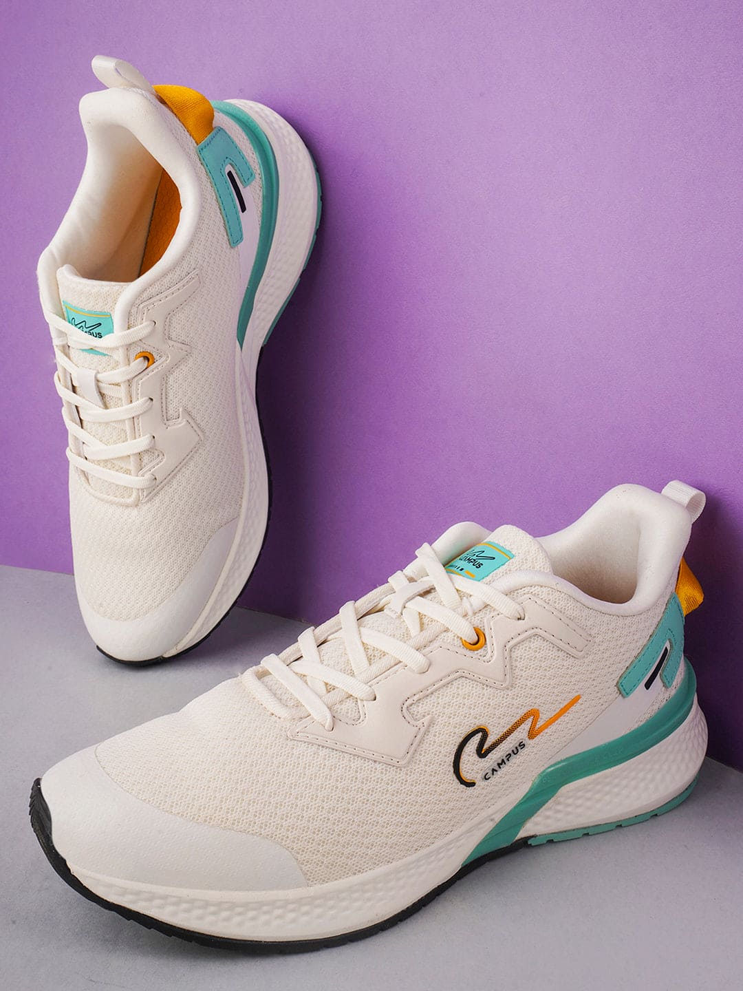CAMP PAUL White Men's Running Shoes - Image 5