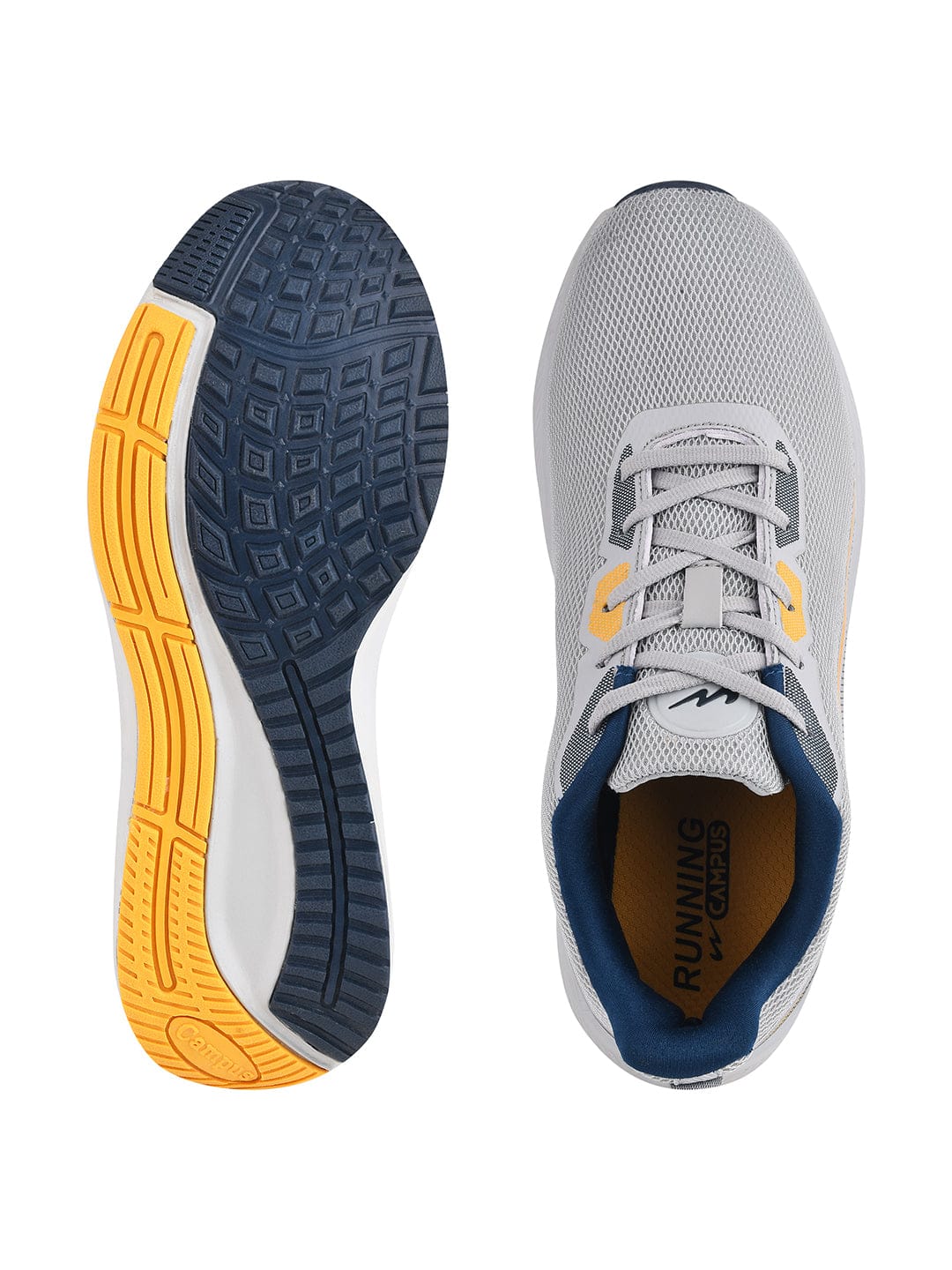 CAMP PISTON Grey Men's Running Shoes - Image 4