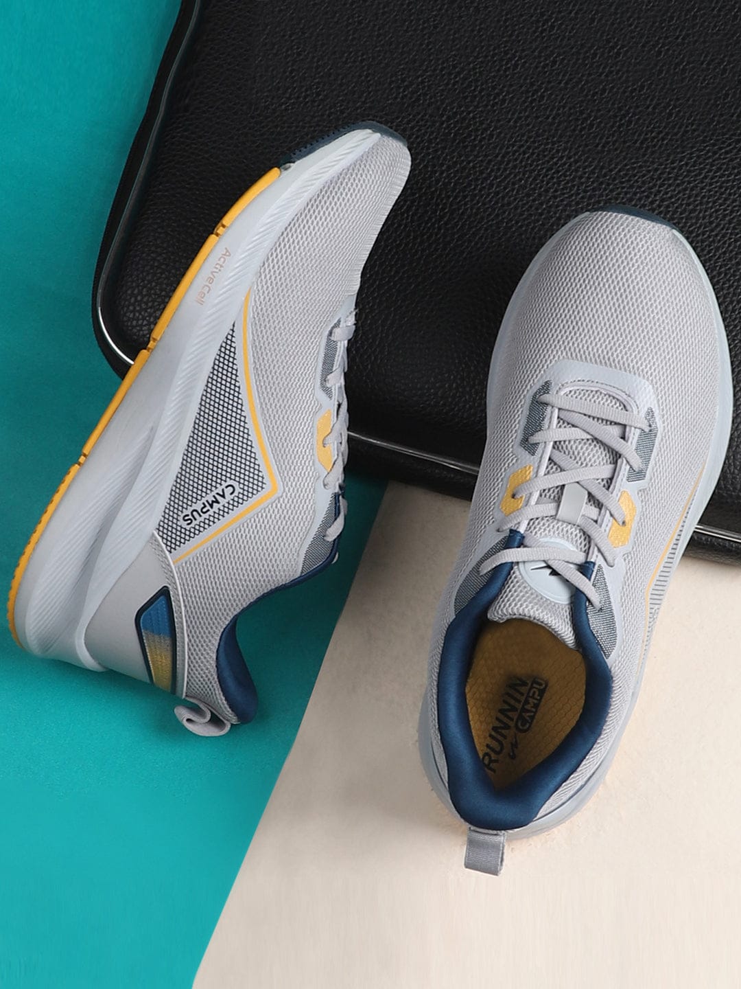 CAMP PISTON Grey Men's Running Shoes - Image 5