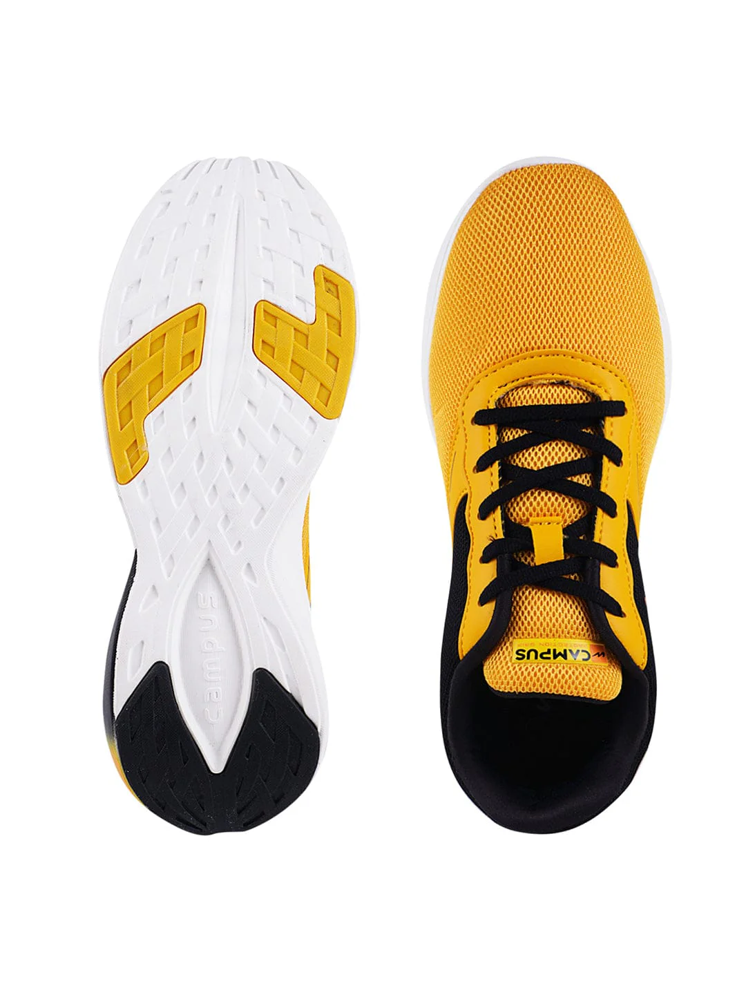 CAMP-RELISH Yellow Men's Running Shoes - Image 4