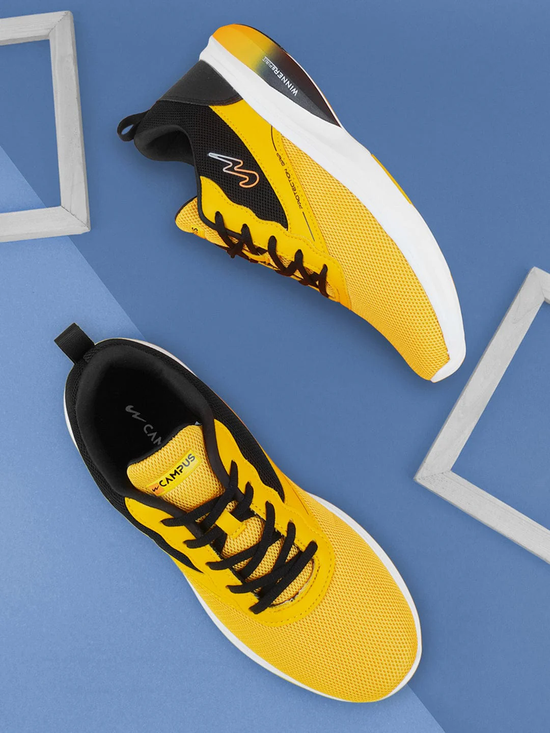 CAMP-RELISH Yellow Men's Running Shoes - Image 5