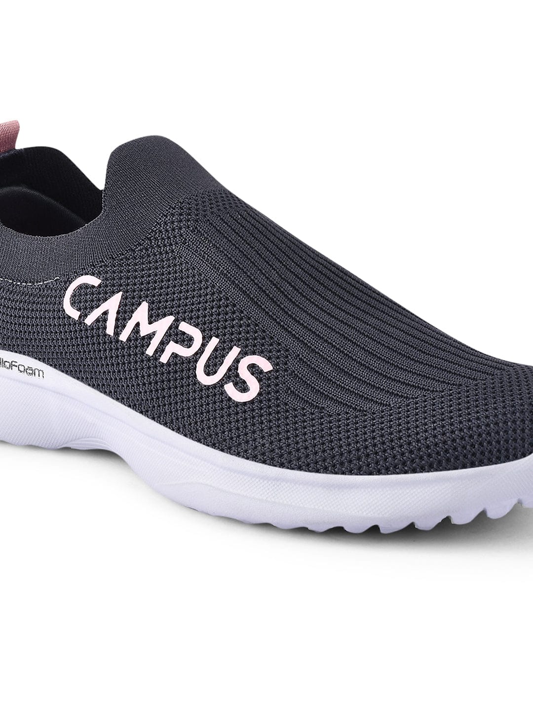 CAMP SENSE Grey Women's Slip-ons - Image 4