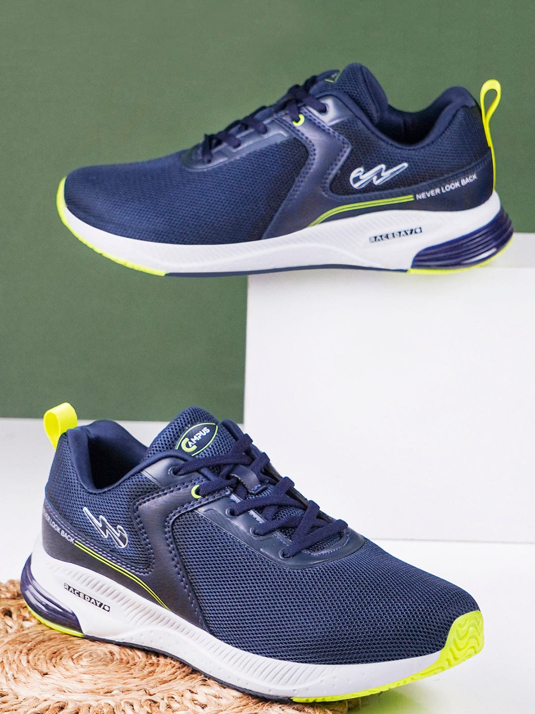 CAMP-SLASHER Navy Men's Running Shoes - Image 5