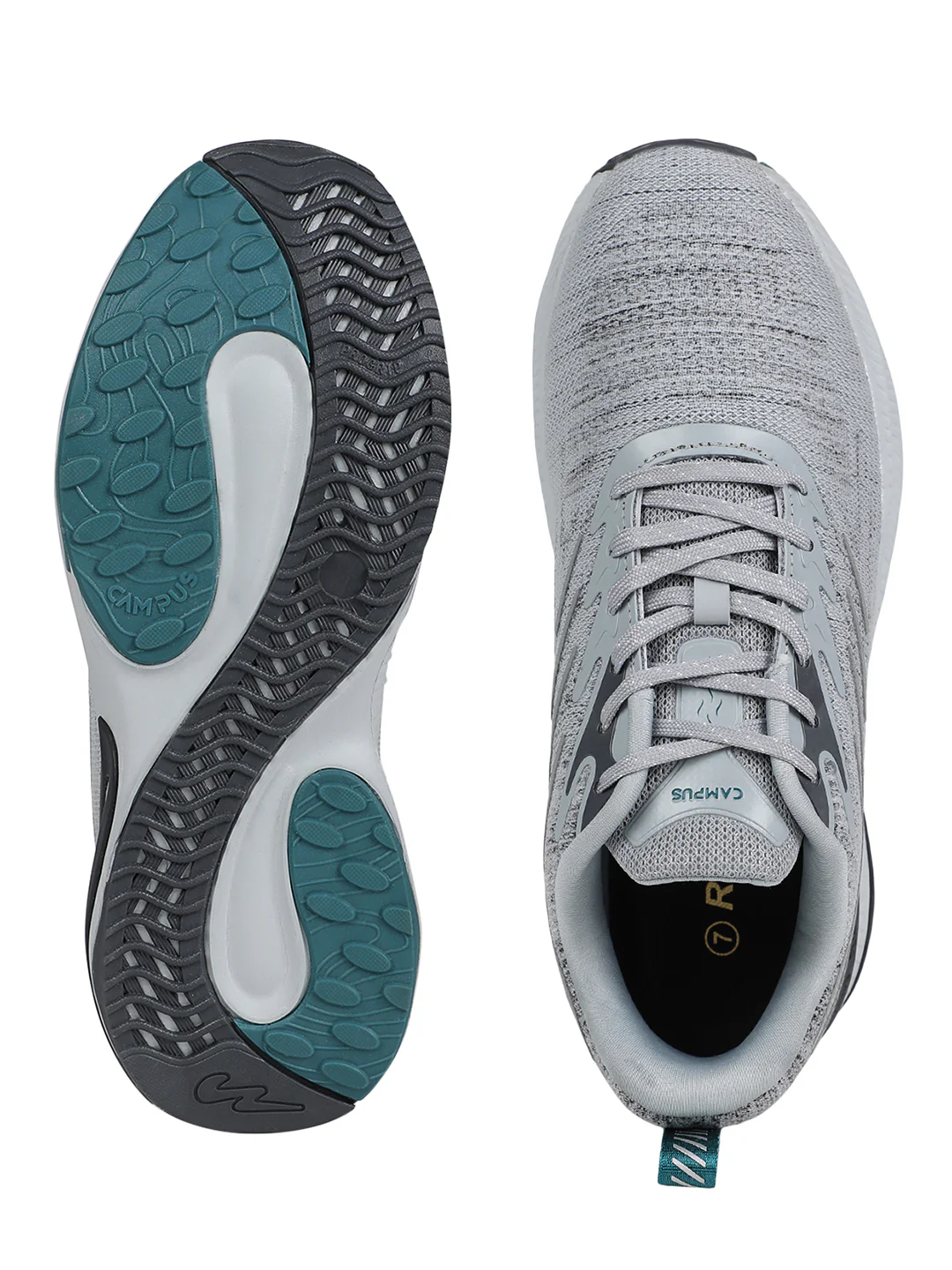 CAMP-SPUNKY Grey Men's Running Shoes - Image 5
