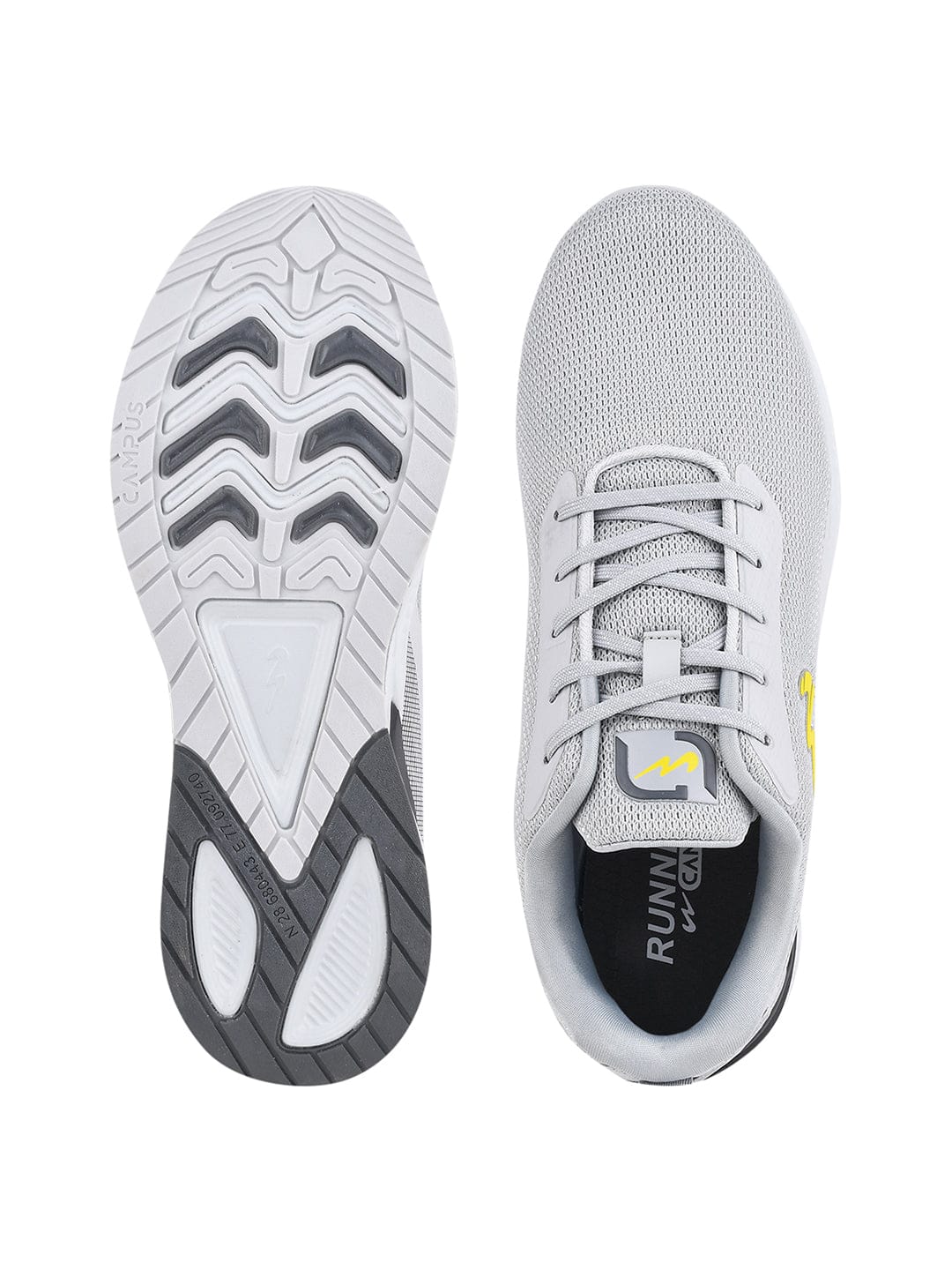 CAMP-STARDOM Grey Men's Running Shoes - Image 4