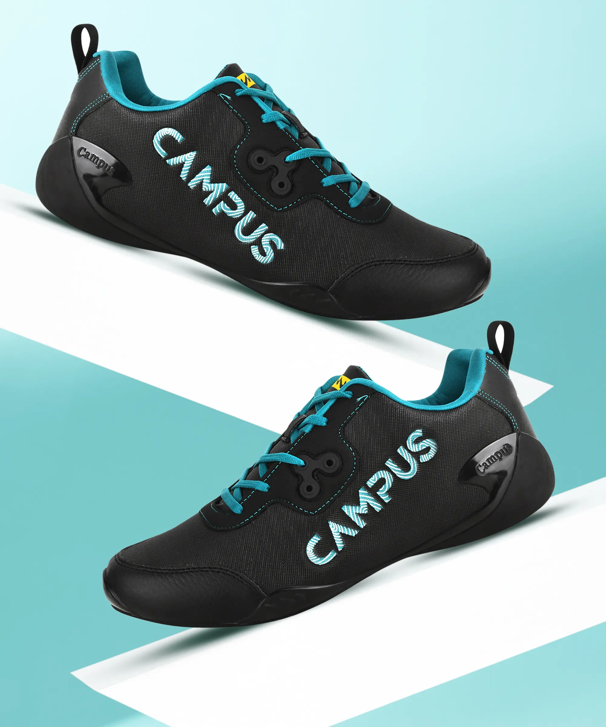 CAMP ZYLON Black Men's Sneakers - Image 5