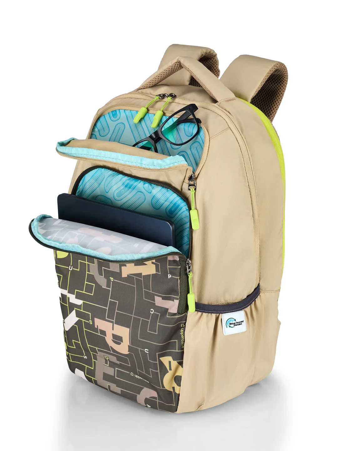 Campus 04 Beige Backpack - Image 7