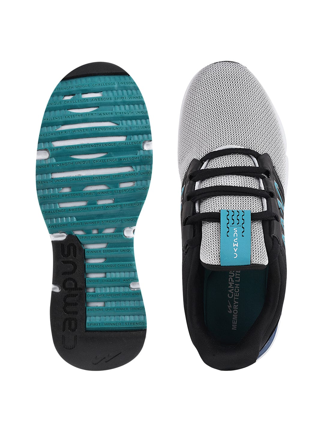 CASSIDY Grey Men's Running Shoes - Image 4