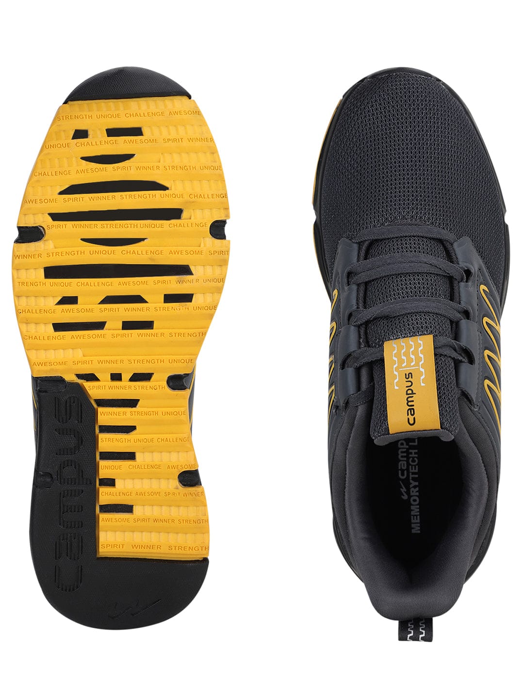 CASSIDY Grey Men's Running Shoes - Image 4