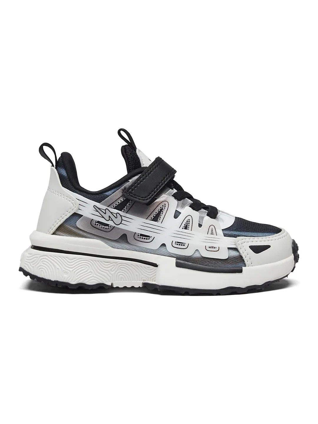 CD-105-KIDS Black Kids Sneakers - Image 2
