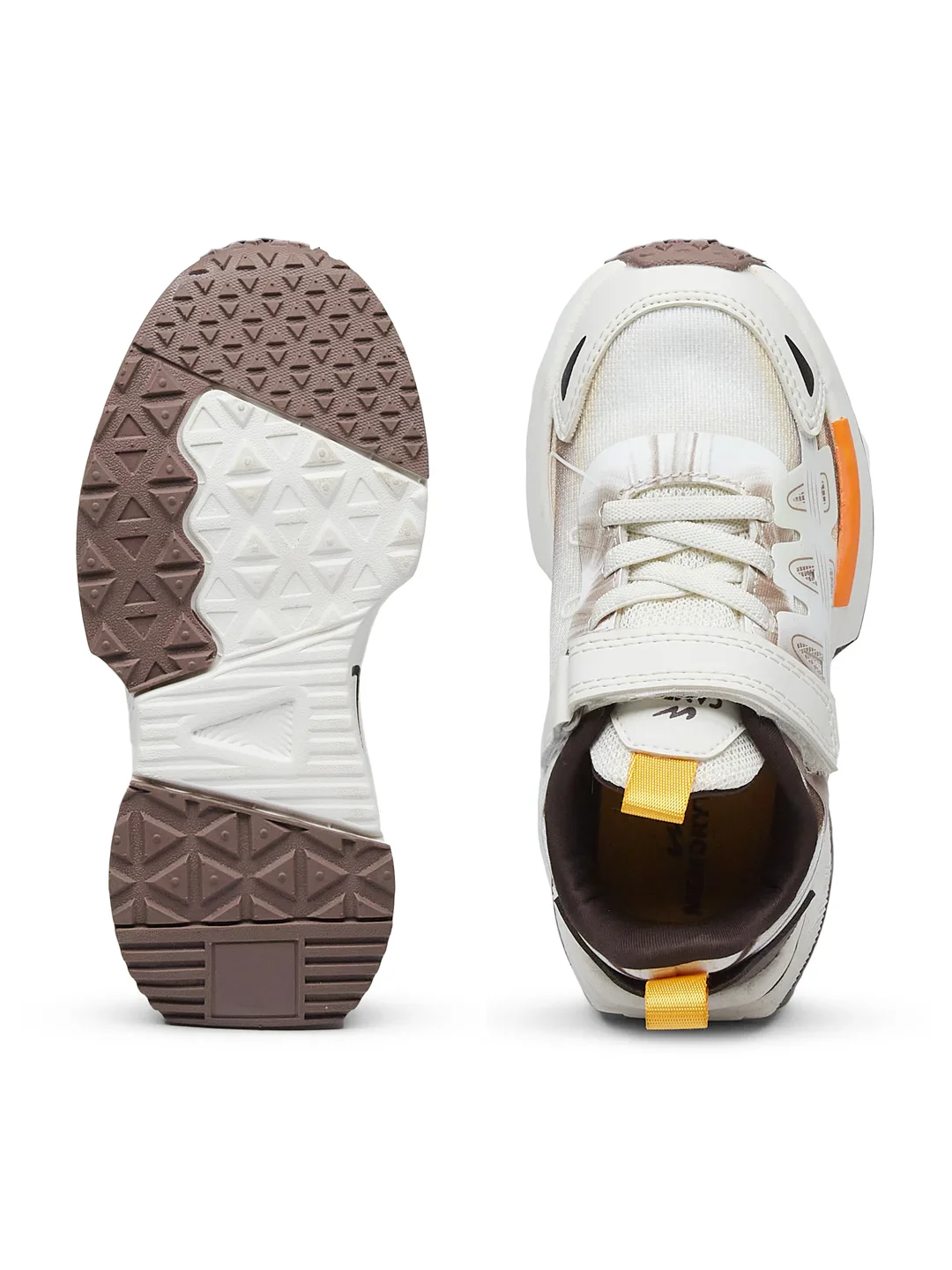 CD-105-KIDS White Kids Sneakers - Image 5