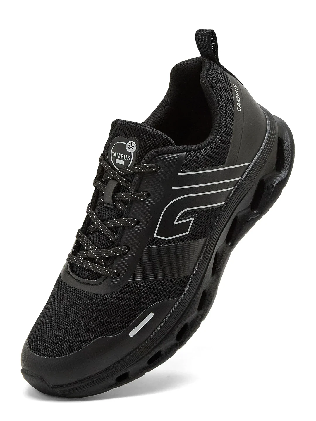 CHAZE Black Men's Running Shoes - Image 3