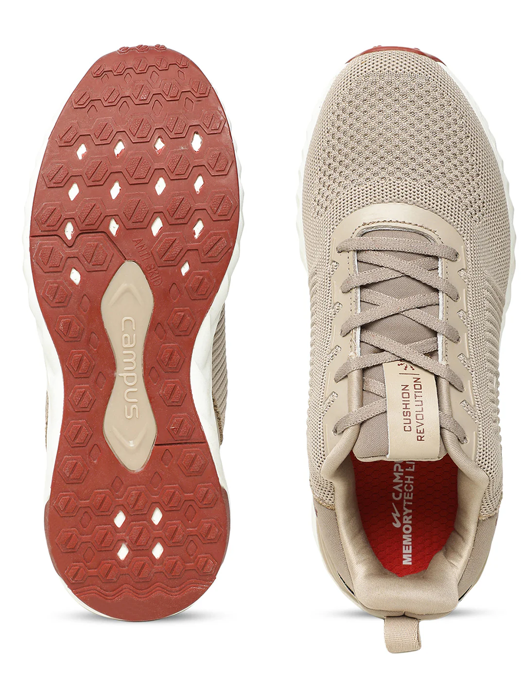 CHICAGO Beige Men's Running Shoes - Image 5