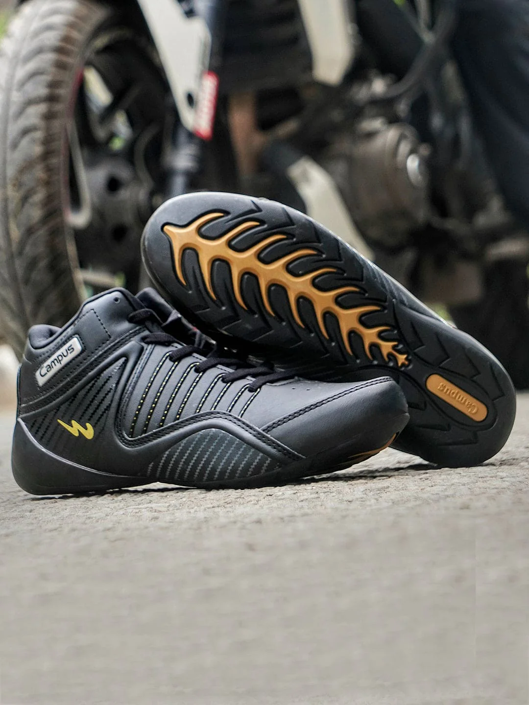 CITY-RIDE Black Men's Sneakers - Image 4
