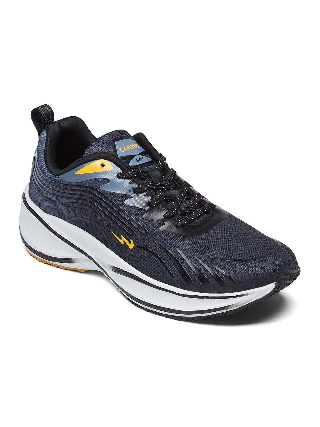 COLLAB Black Men's Running Shoes - Image 3
