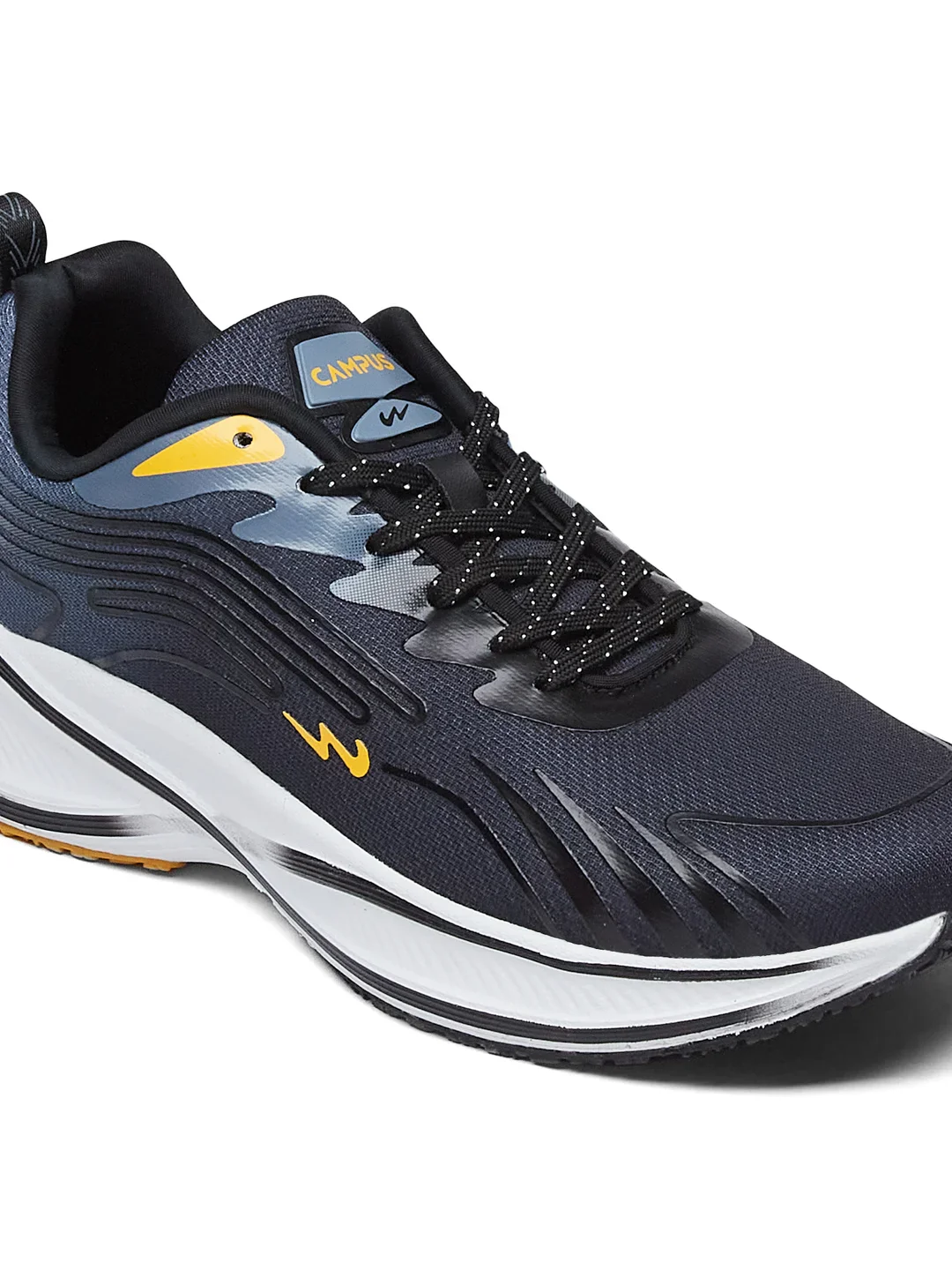 COLLAB Black Men's Running Shoes - Image 7