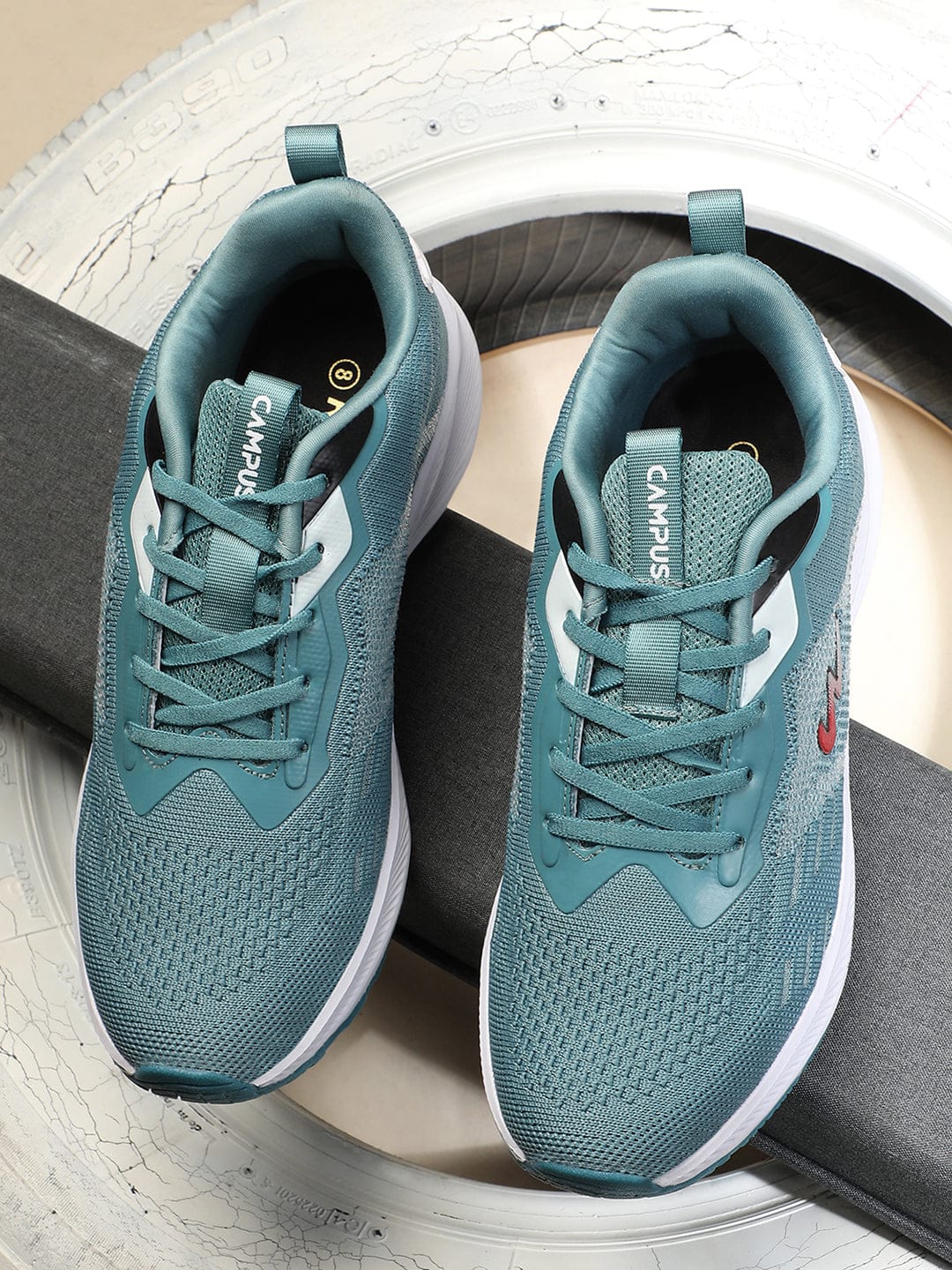 CRAYON Green Men's Running Shoes - Image 5