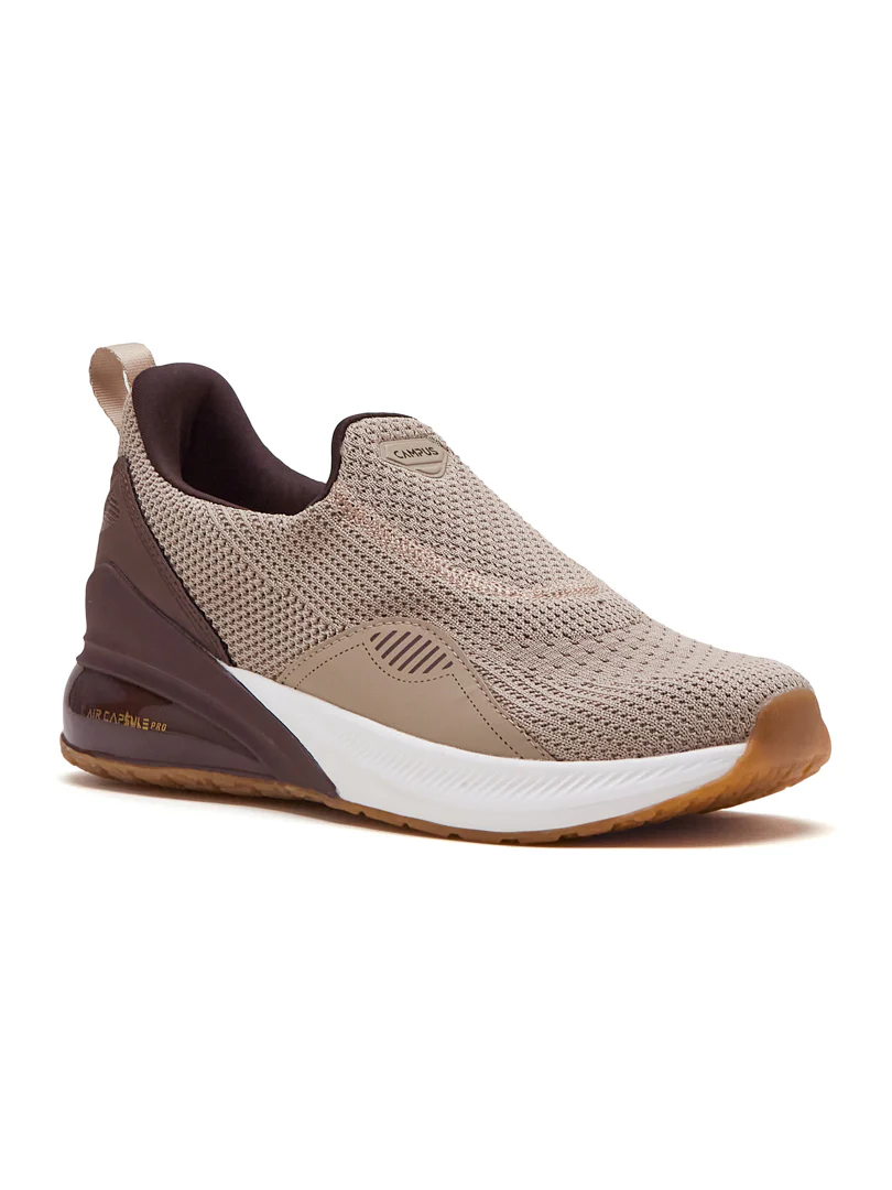 CROWD Beige Men's Walking Shoes - Image 2