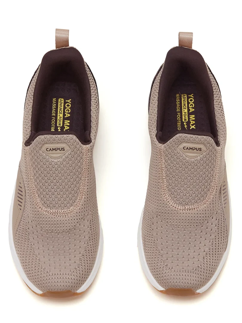CROWD Beige Men's Walking Shoes - Image 6