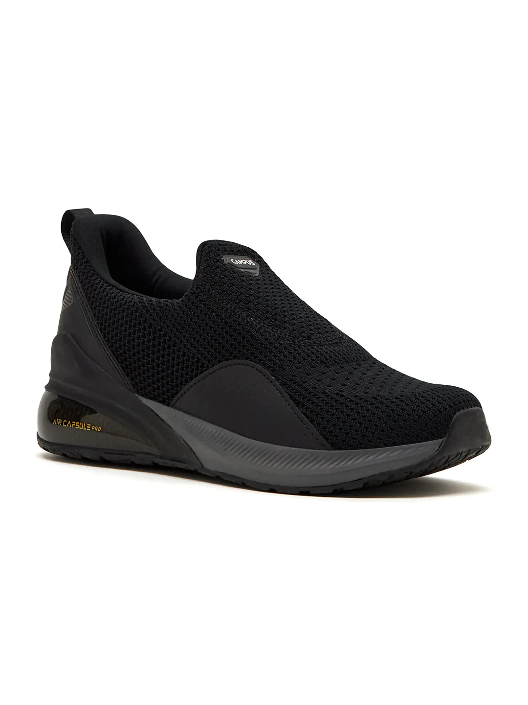 CROWD Black Men's Walking Shoes - Image 2