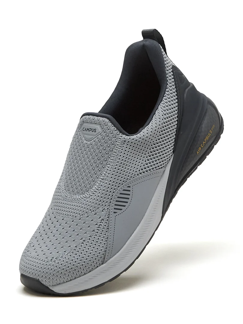 CROWD Grey Men's Walking Shoes - Image 3