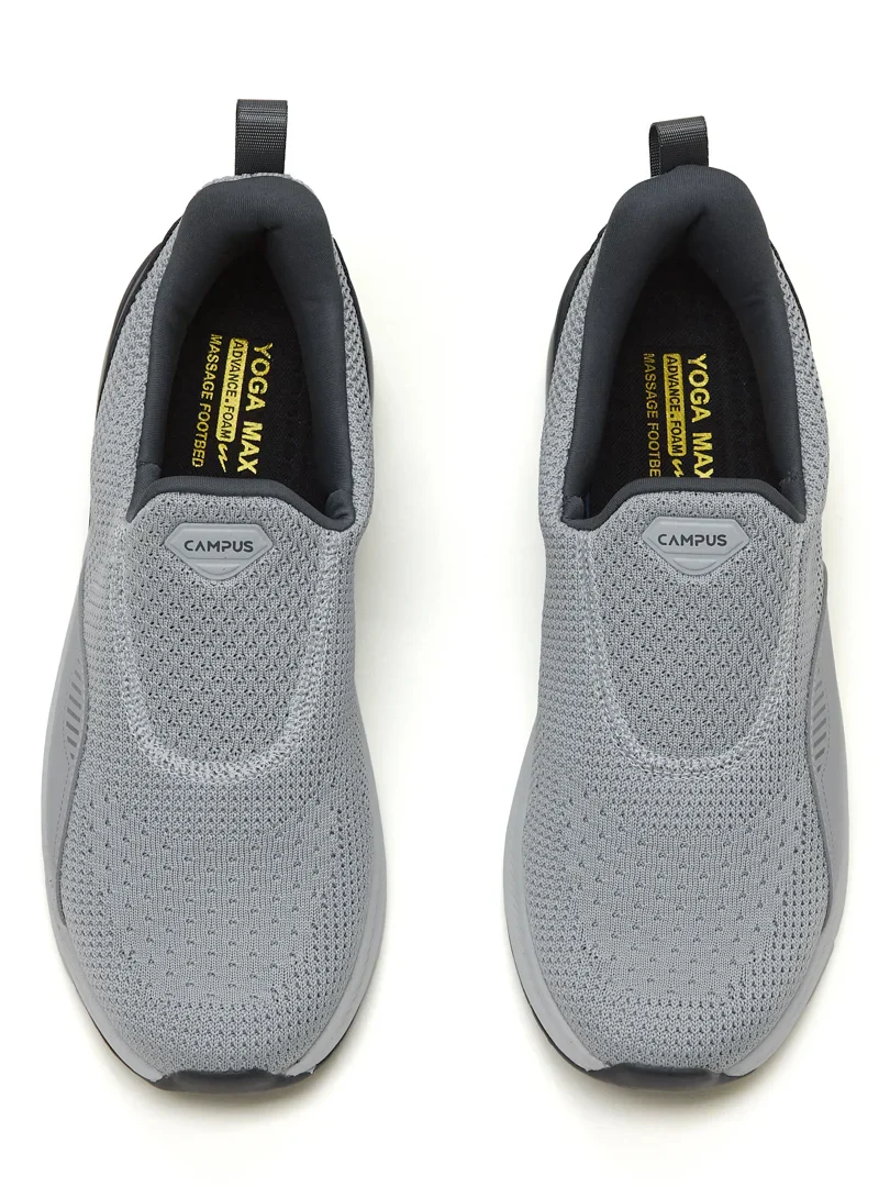 CROWD Grey Men's Walking Shoes - Image 6