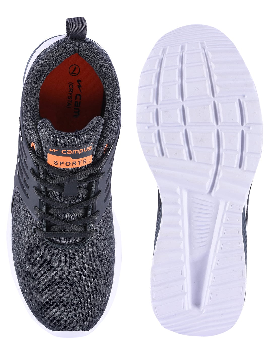 CRYSTA Pro Grey Men's Running Shoes - Image 4