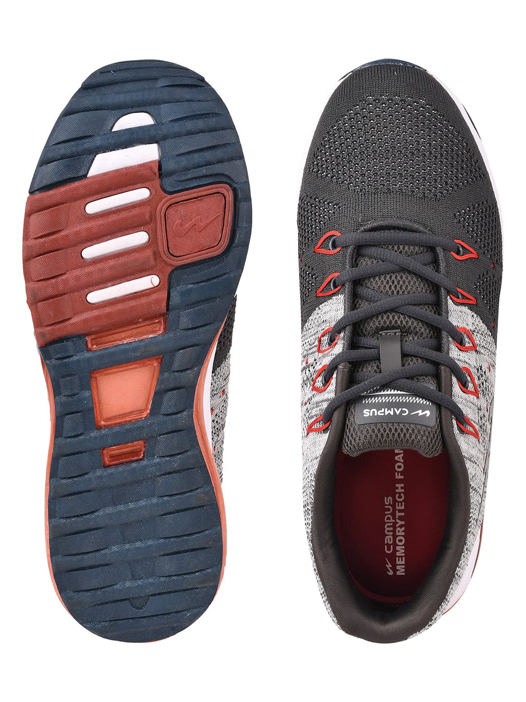 PERIS Grey Men's Running Shoes - Image 5