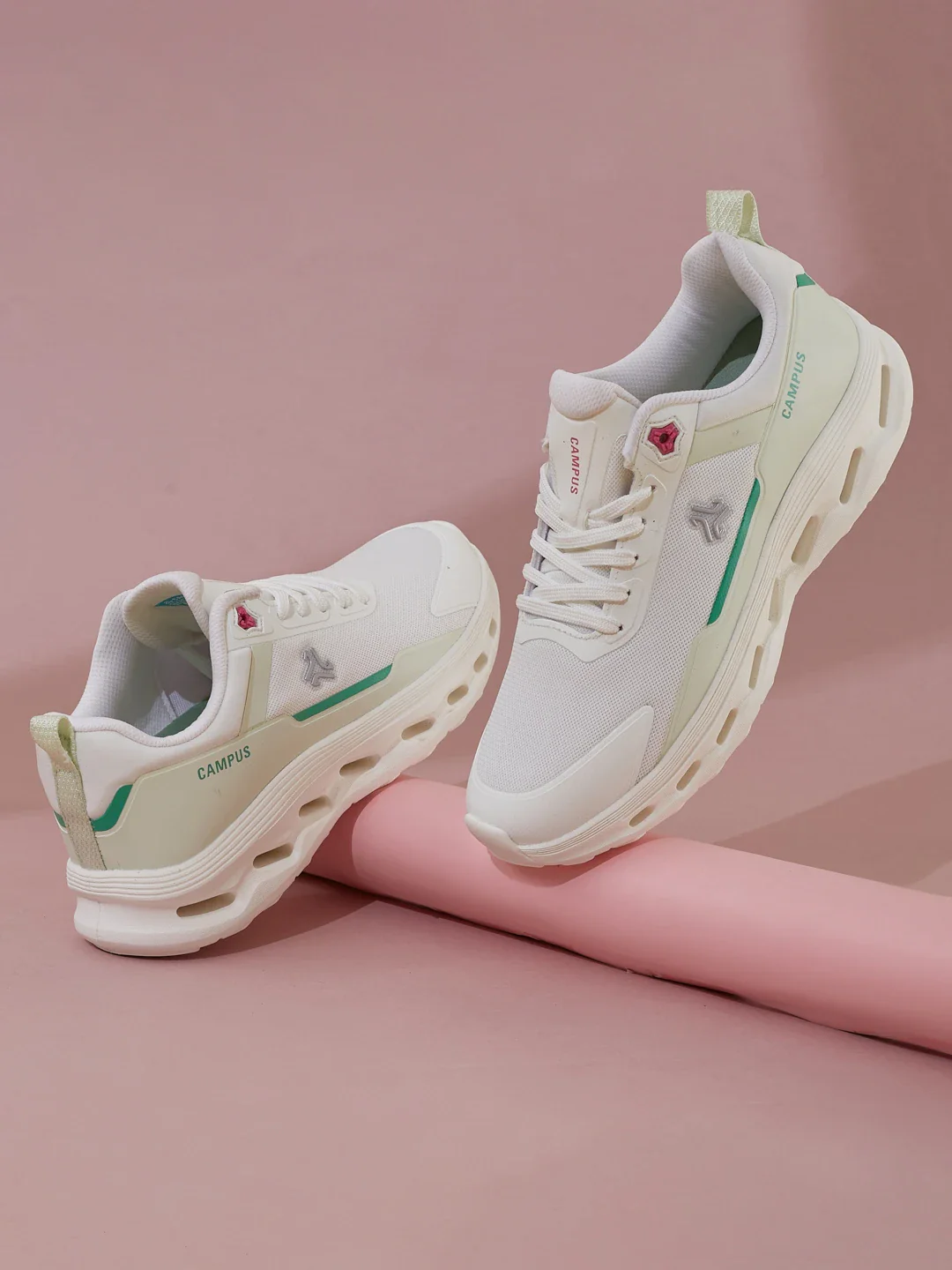 CYMBAL White Women's Running Shoes