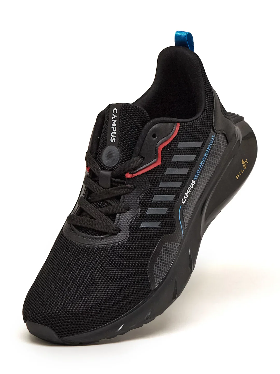 DECCAN Black Men's Running Shoes - Image 3