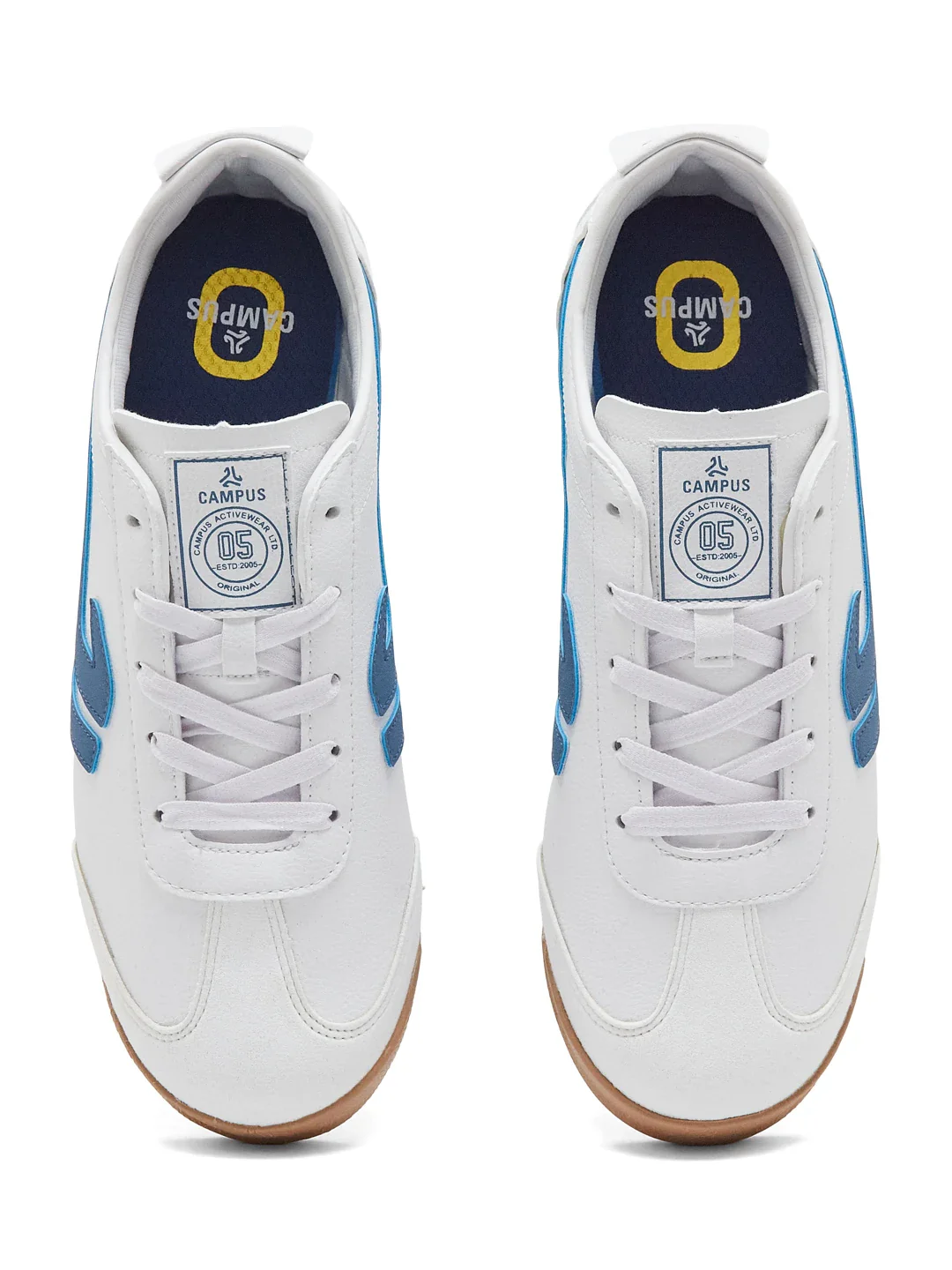 DENARO White Men's Sneakers - Image 6