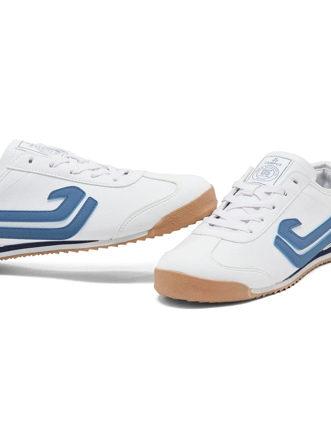 DENARO White Men's Sneakers - Image 7