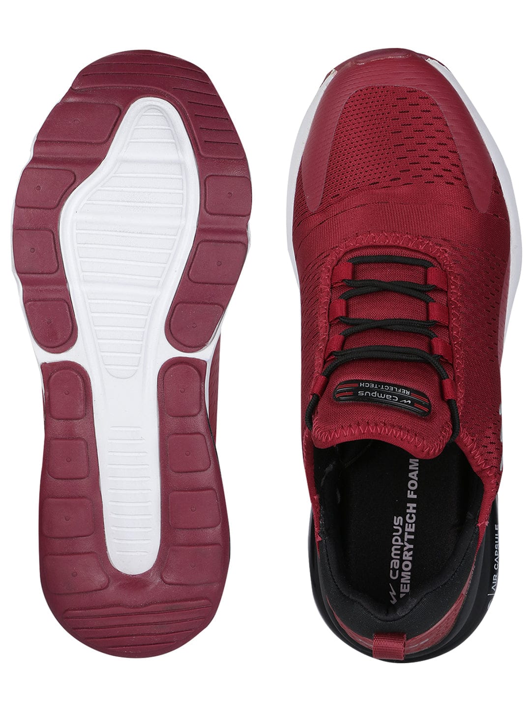 DRAGON Burgundy Men's Running Shoes - Image 4