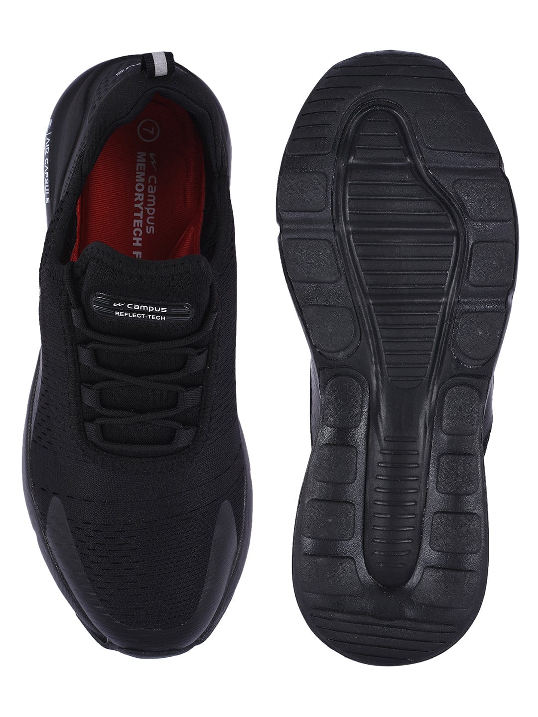 DRAGON Black Men's Running Shoes - Image 4