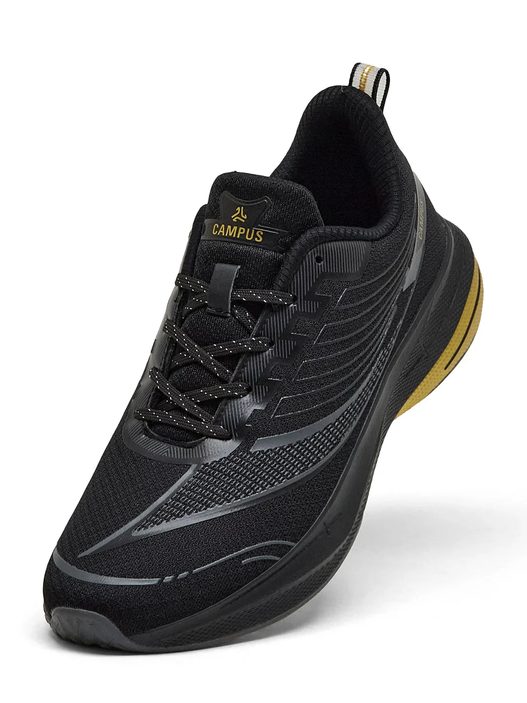 DRIVO Black Men's Running Shoes - Image 3