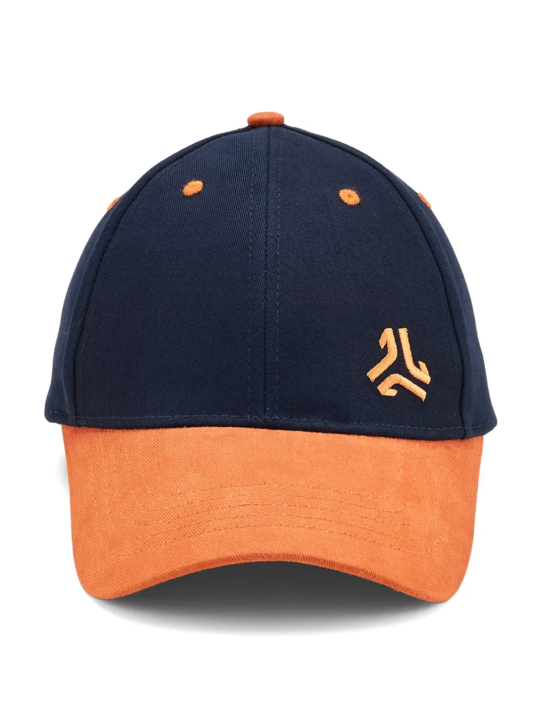 Dual Color Cotton Navy Unisex Cap - Image 7