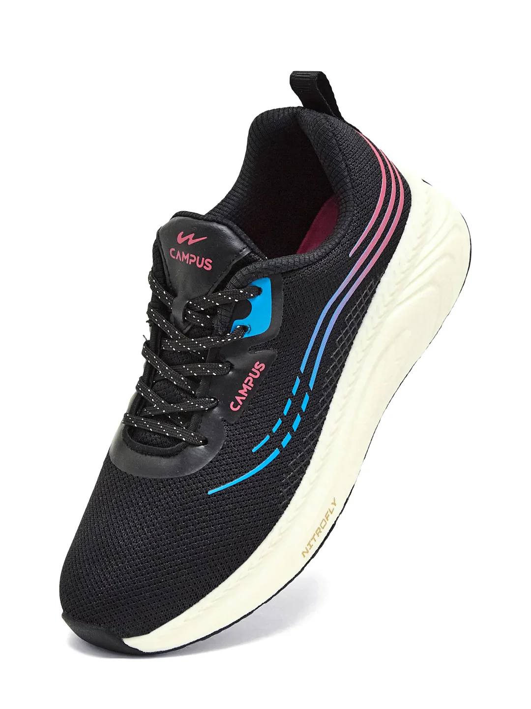 ELEGANCE Black Women's Running Shoes - Image 3