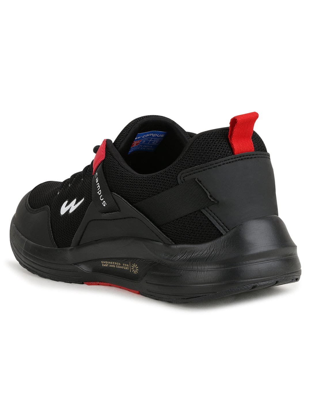 EUROPA Black Men's Running Shoes - Image 3