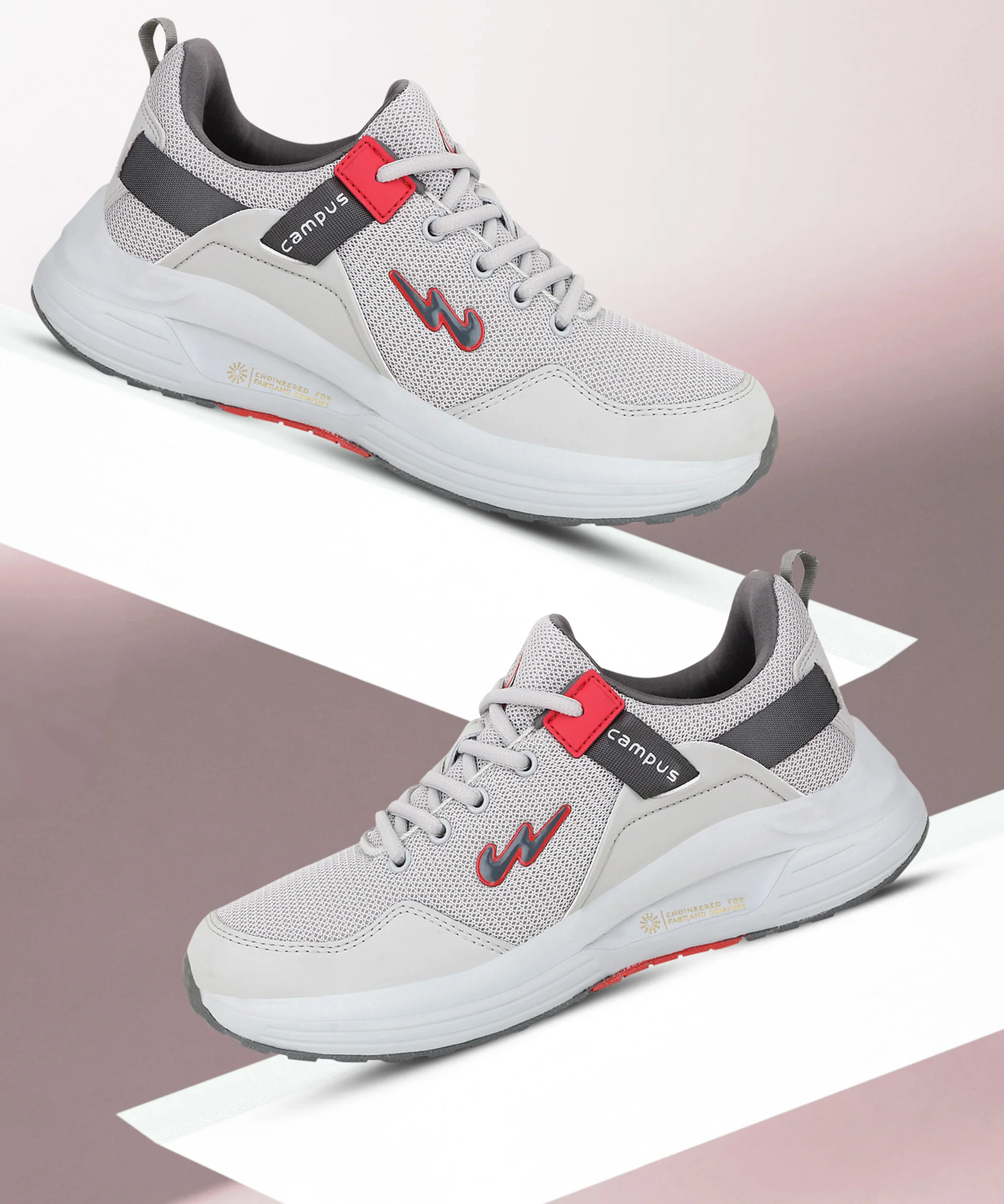 EUROPA Grey Men's Running Shoes - Image 5