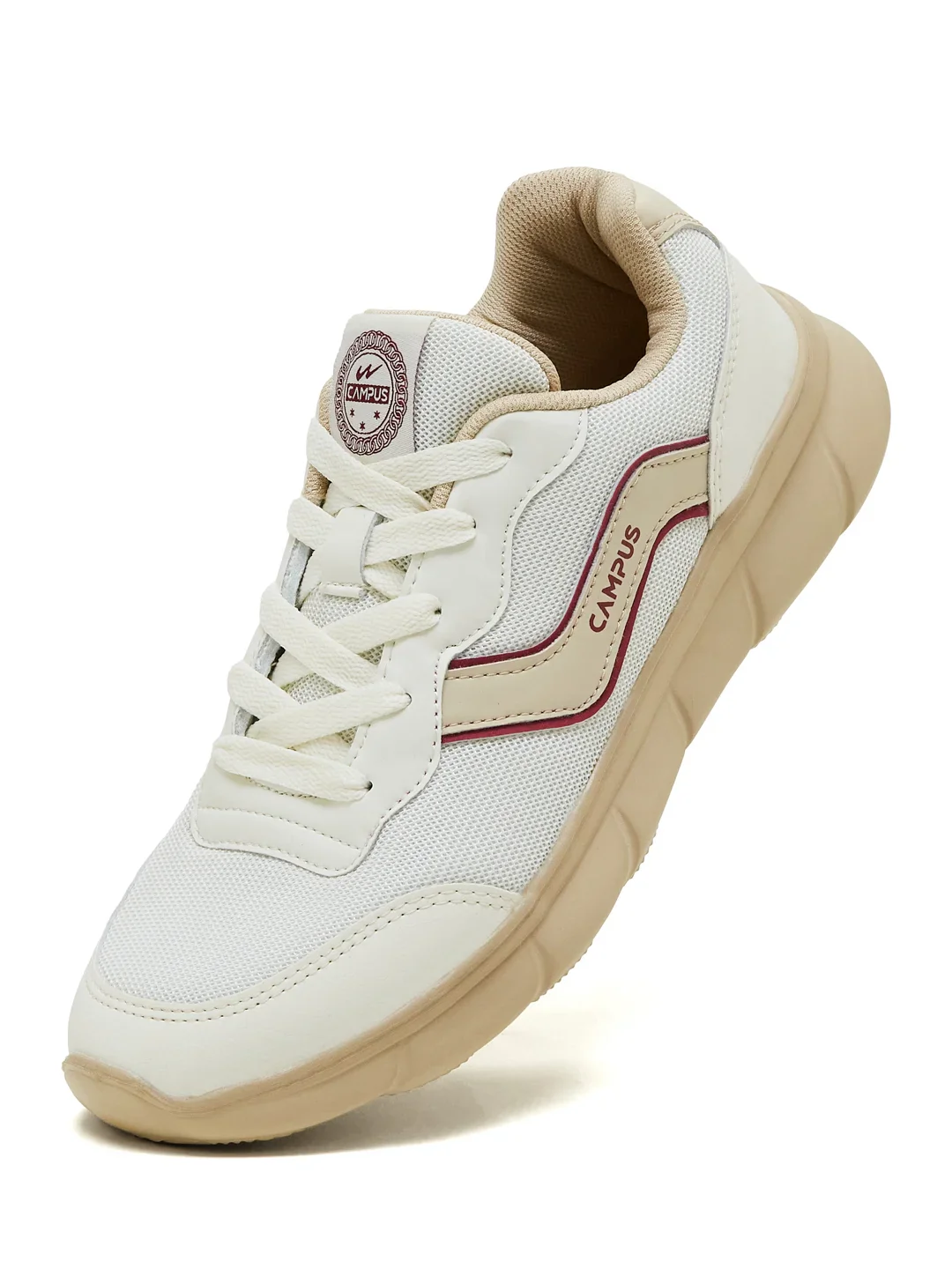 EVARO Off White Men's Running Shoes - Image 3