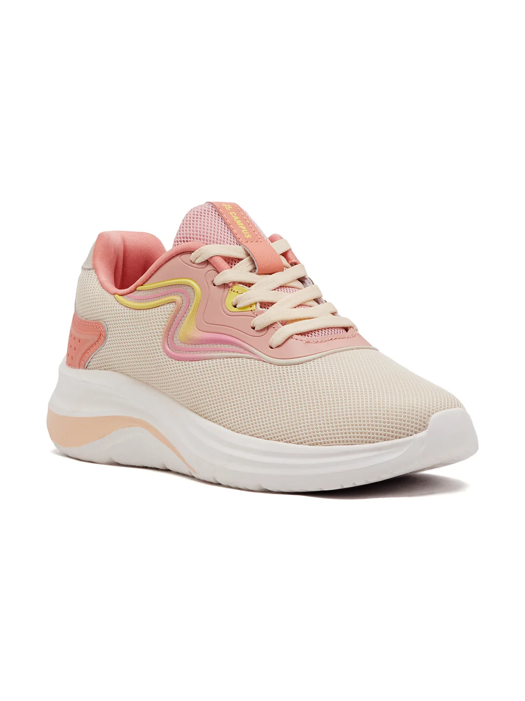 FABRA Beige Women's Running Shoes - Image 2