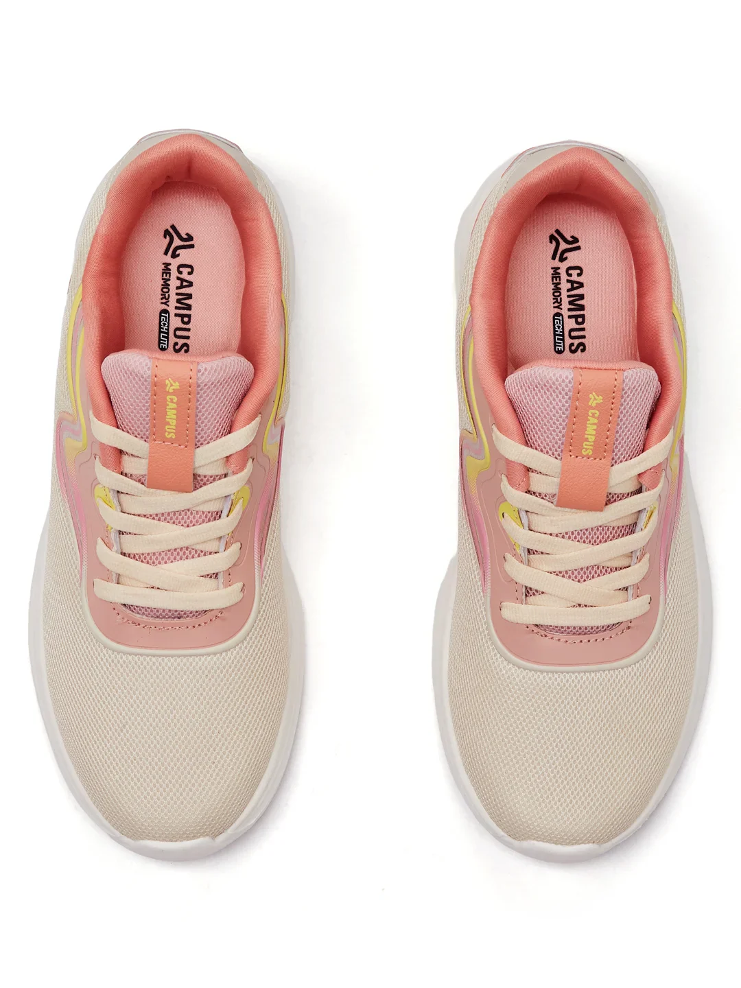 FABRA Beige Women's Running Shoes - Image 6