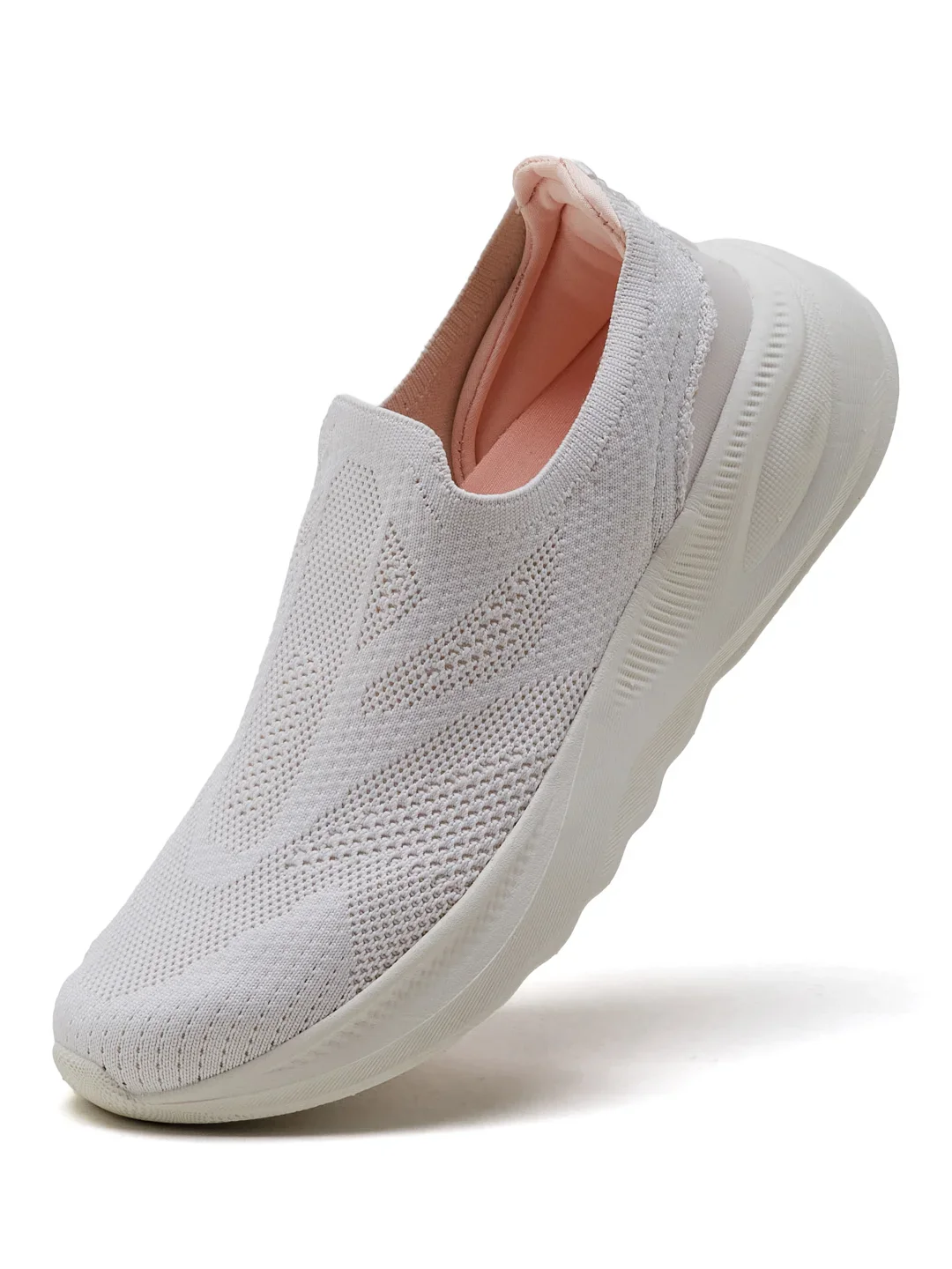 FABY White Women's Walking Shoes - Image 3